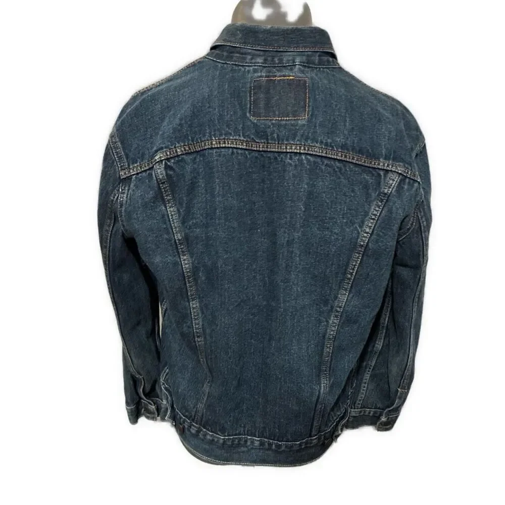 Levi’s Men’s Solid Medium Blue Long Sleeve Jean Denim Jacket Large